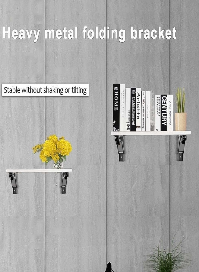 Volo Premium Heavy Duty 20" Foldable Mild Steel Racks and Shelves Brackets with Fittings for fold Down Table or fold Down Racks. (Color - Grey) (20" - 500 mm) - Image 3