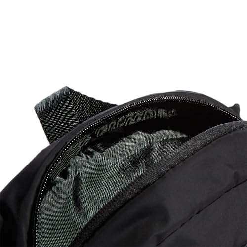 Adidas حقيبة خصر أديداس الأساسية، أسود/أبيض/ذهبي معدني، مقاس واحد - Image 3
