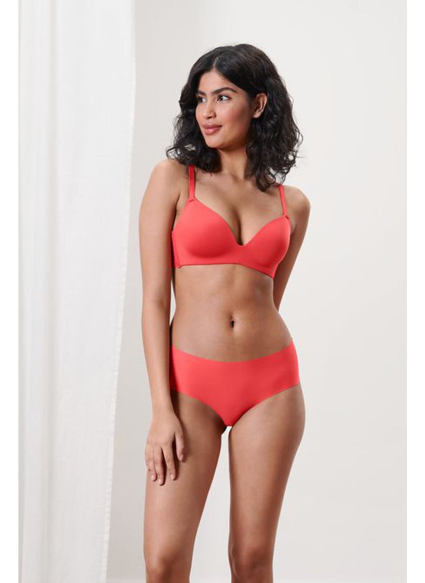 Tchibo Women 2 Piece Solid Underwear Panty, Red  - Image 1
