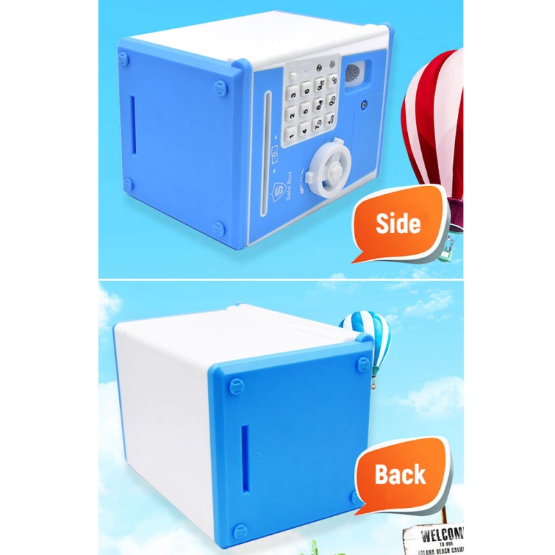 Electronic Money Saving Box 500 Coins Or 200 Paper Money Capacity Auto Paper Money Roll-In - Password Fingerprint Unlocking With Counterfeit Detection Light for Kids Children Gift - Image 5