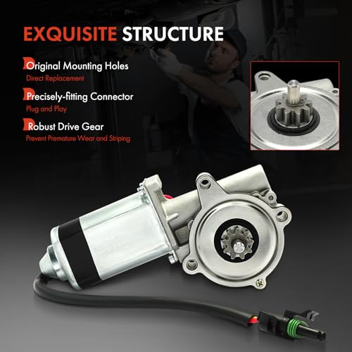 A-Premium RV Entry Step Motor Compatible with Kwikee Electric RV Steps 24 25 42 44 47 Revolution Series, Replace# 300-1457, 094707-05-701, 1010002326 - Image 5