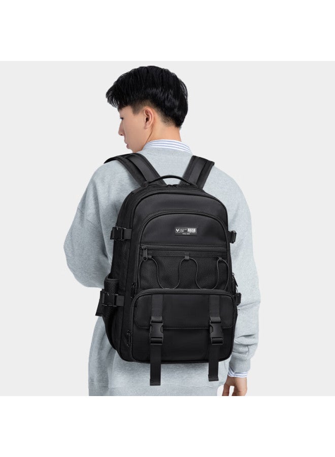 V.nine Middle And High School Student Backpack For Boys And Girls, Large Capacity Pain Bag For Grades 4-6 Students, 14/15-inch Laptop Bag - Image 2