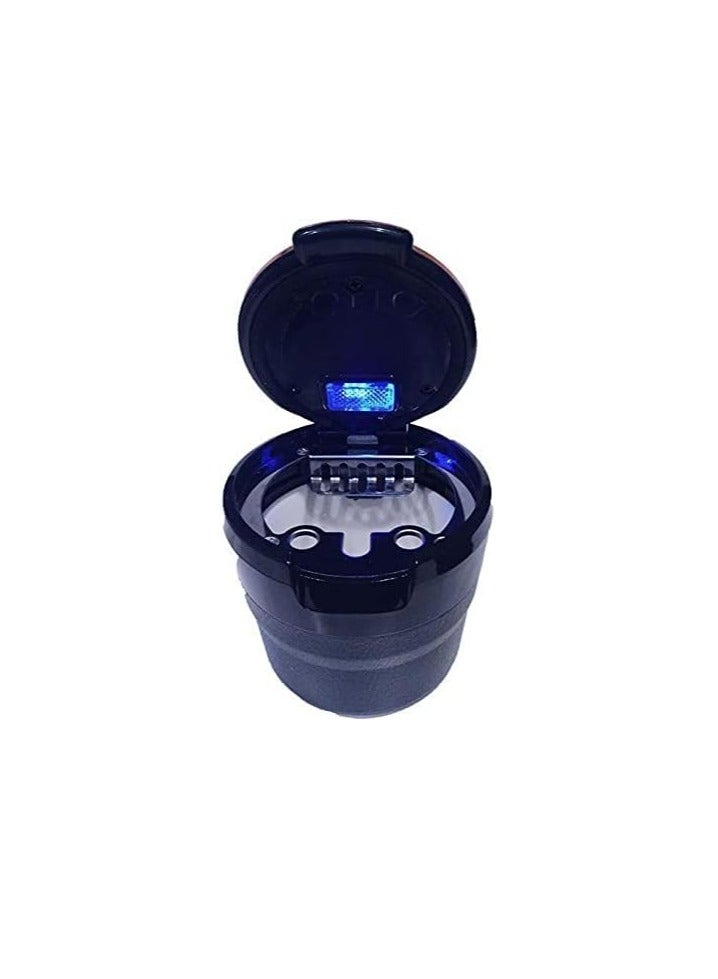Generic Generic Adjustable Smokeless Car Ashtray with Odor Proof Lid with LED Light with Everything, Ceramic Interior, Cup Holder Size, Compatible with BMW 