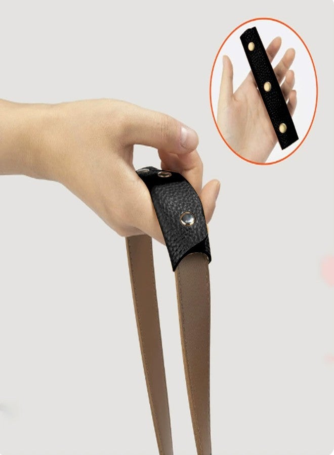 bociloy 2PCS Leather Handbag Handle Wrap Covers, Purse Wallet Strap Protector Pads, Soft Grip for Tote Bag Suitcase Travel Shopping Bag Craft Making Supplies, Black - Image 4