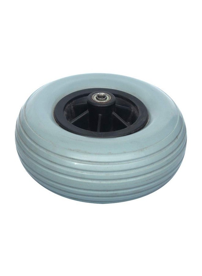 AARAM Wheelchair front Wheels castor tyre Roller Rubber Replacement Wheel for disabled handicapped Wheelchair Replacement Parts for Wheelchairs, 200 x 50 (8 inch x 2 inch) set of 2 pcs - Image 2