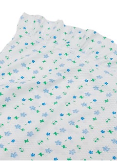 City Rose Islamic Girls Pray Khimar Two Pieces Sets Cotton Dress Hijab Abaya Floral Suit  - Image 2