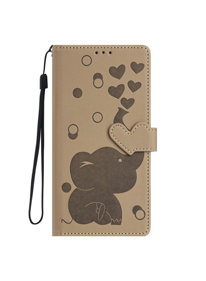 S-TOP Case For Redmi Note 12 Pro 5G Cartoon Elephant Embossed Leather Phone Case - Image 3