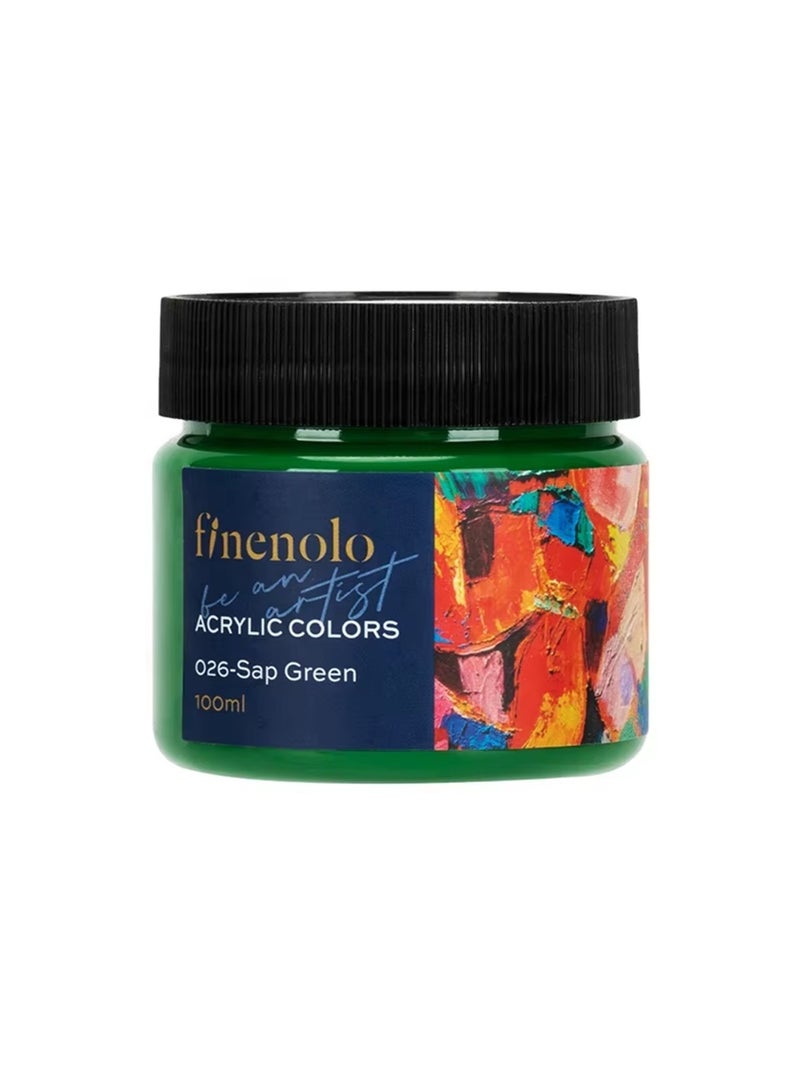 Deli لون أكريليك فينولو 100 مل - لون أخضر صمغ - Image 1