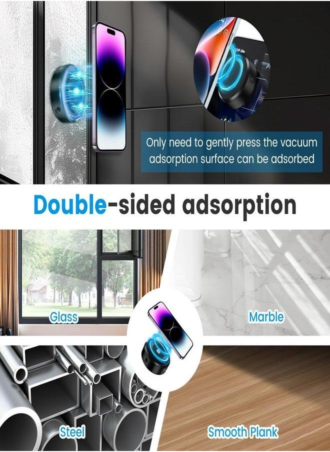 SQNCHN - Innovative High-Tech Magnetic Car Phone Mount｜Advanced Motor with Powerful Compressed Air & High Horsepower｜Secure Dual-Sided Design｜Ideal for Car Dashboard, Treadmill, Kitchen & Makeup Mirror - Image 1