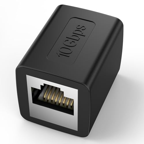 BIFALE RJ45 Coupler - Female to Female, High Speed 10Gbps Ethernet Extender - 328 FT Long Distance for Cat 8, 7, 6, 5 Cables - Image 1