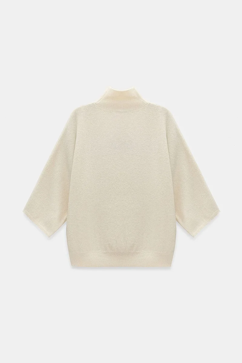 Dilvin Cream Natural DILVIN Women's Wool-Blend Sweater for Women | Best Price UAE