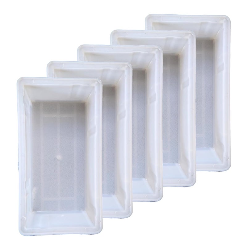 Reyal Plastic 8"x4" Brick paver block mould |Parking paver Block mould|make in india| plastic brick paver mould (PACK OF 5) - Image 1