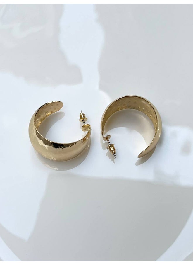 FLUFFY - Open Cercil Earring Of Fluffy Women's Accessories-Gold - Image 1
