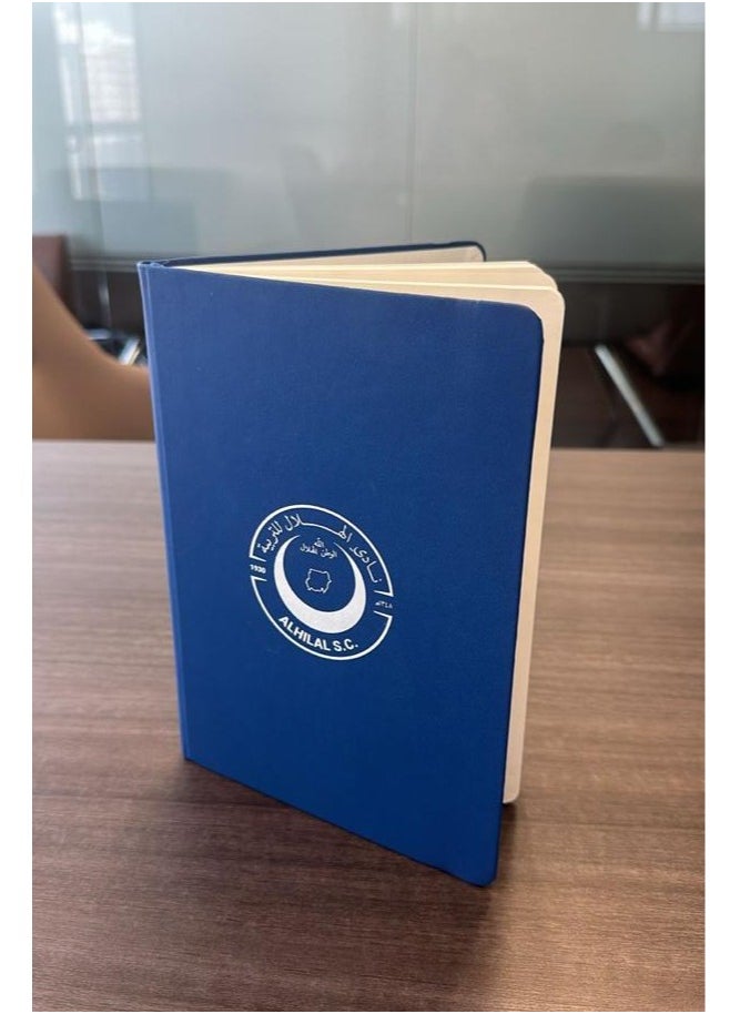 Al Hilal S.C - 15x22cm Size Hard Cover Notebook with Alhilal S.C logo - Image 1