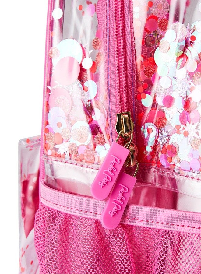 Packed Party Sweet Tart Pink Confetti Backpack Women's Fashion Shoulder Clear Book Bag; Trendy Confetti Look for Work and Travel (Pink - Sweet Tart) - Image 4