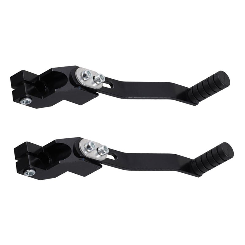 2pcs Black Aluminum Alloy Motorcycle Folding Gear Shifter Levers - Image 2