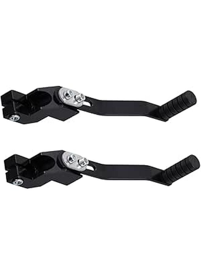 2pcs Black Aluminum Alloy Motorcycle Folding Gear Shifter Levers - Image 1