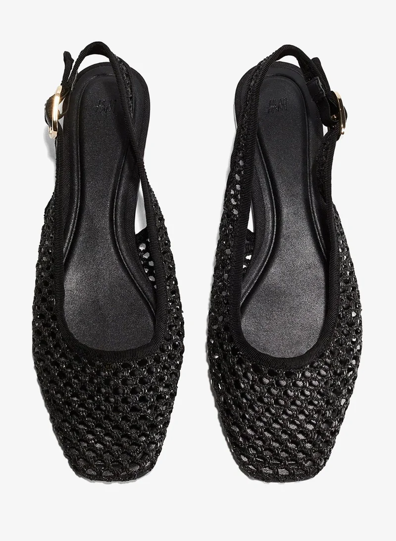 H&M Mesh slingback sandals