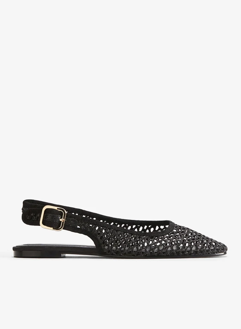 H&M Mesh slingback sandals
