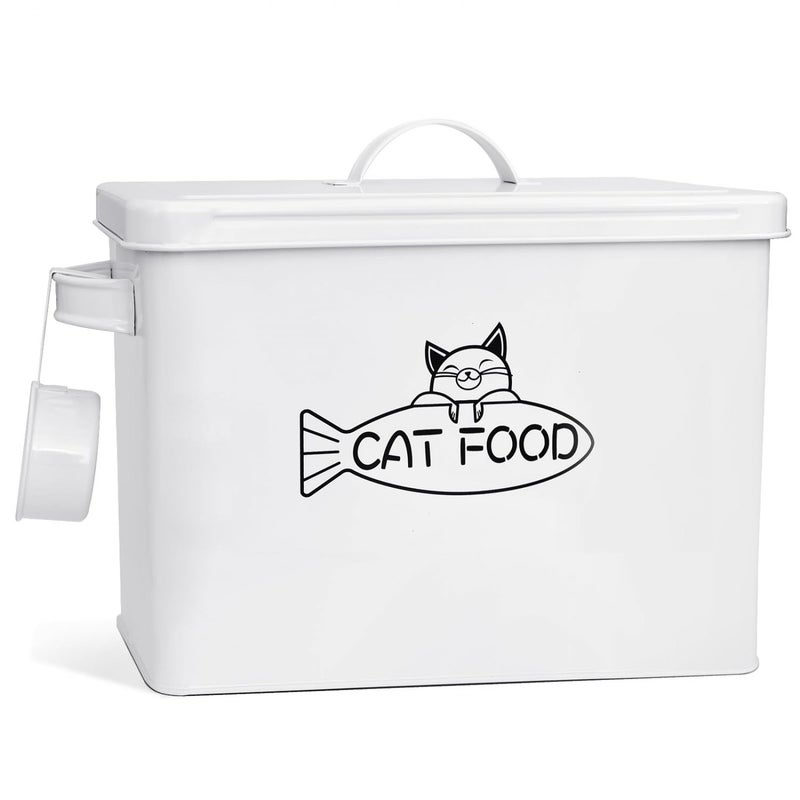 Vumdua Large Dog and Cat Food Storage Container, Farmhouse Pet Food Storage Containers with Lid and Dry Food Scoop, Durable Airtight Cat Container 12-13 lbs Capacity, Great Gift for Pet Owners - Image 1