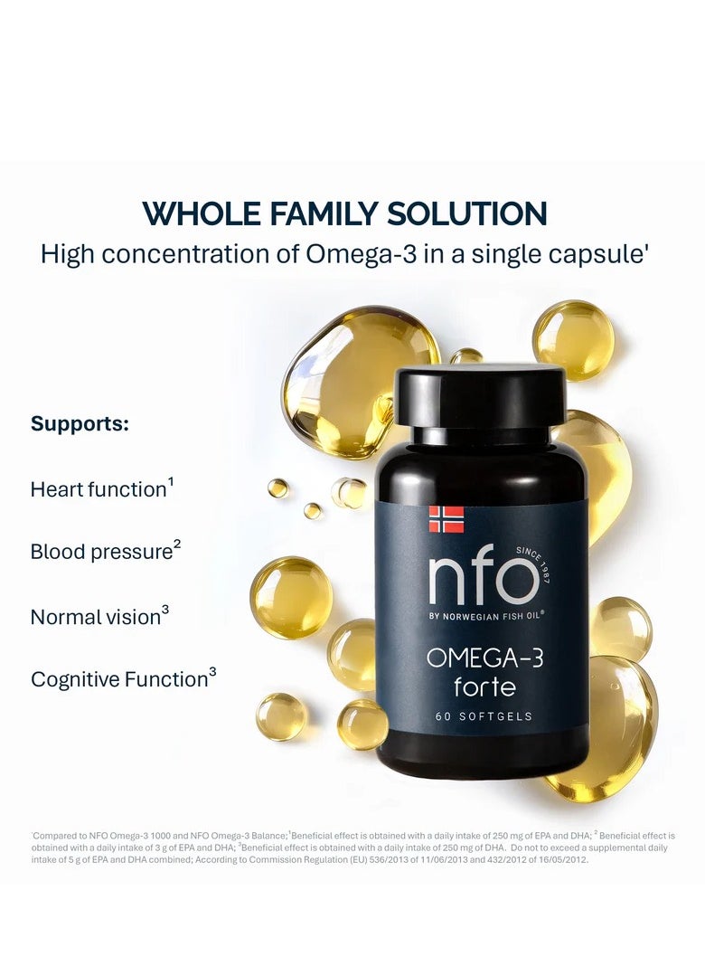 NFO NFO OMEGA 3 FORTE [60 Capsules]  - Image 2
