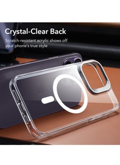 SYOSI Magnetic Phone Case for iPhone 14 Pro Max, Built-in Camera Ring Stand, Shing for Women Girls Phone Case  - Image 3