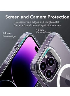 SYOSI Magnetic Phone Case for iPhone 14 Pro Max, Built-in Camera Ring Stand, Shing for Women Girls Phone Case  - Image 2