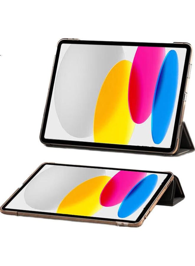 Kovol Ipad 11/10 Case, 11-Inch/10.9-Inch New A16 Chip Tablet Protective Cover, Tri-Fold Semi-Transparent Black Full Protection Shockproof Case - Image 2