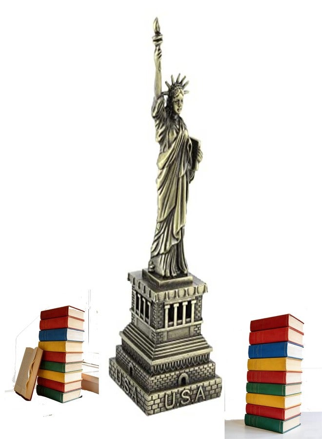 Jerliflyer Mini Empire State Model, 6inch Statue of Liberty Handmade Metal Statue Model Desk Decoration - Image 1