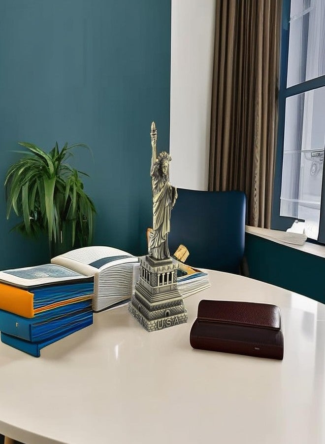Jerliflyer Mini Empire State Model, 6inch Statue of Liberty Handmade Metal Statue Model Desk Decoration - Image 3