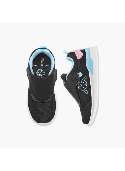 Girls' Pull Tab Detail Sports Shoes with Hook and Loop Closure