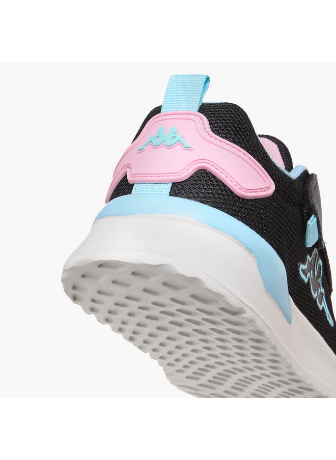 Kappa Girls' Pull Tab Detail Sports Shoes with Hook and Loop Closure  - Image 5