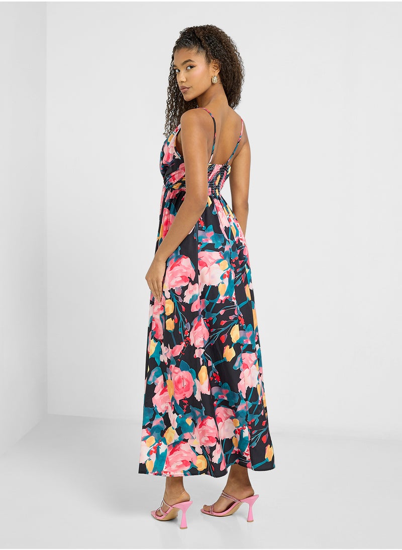 Ginger - Strappy Printed Dress - Image 1