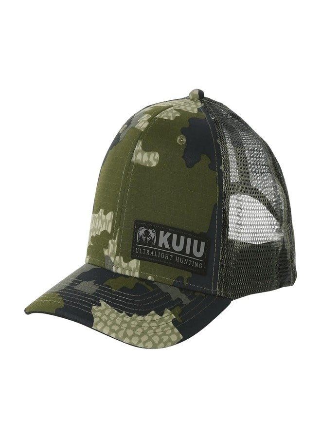 قبعة KUIU Cordura® Trucker - خفيفة الوزن للغاية، ظهر شبكي يسمح بالتهوية، إبزيم خلفي قابل للتعديل، تصميم بستة أجزاء، واقي من البقع بتقنية DWR - Image 1