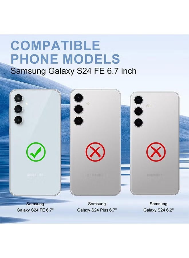 Samsung Galaxy S24 FE 5G Case Cover,Magnetic Cover Compatible with MagSafe,Hard Back Slim Shockproof Bumper,Support Wireless Charging  - Image 2