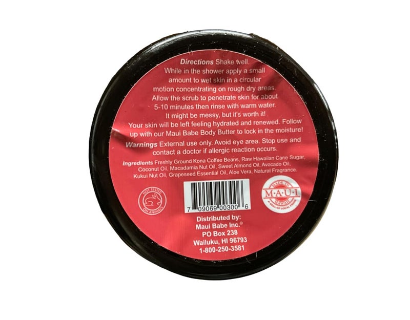 Maui Babe Coffee Scrub 8oz - Image 4
