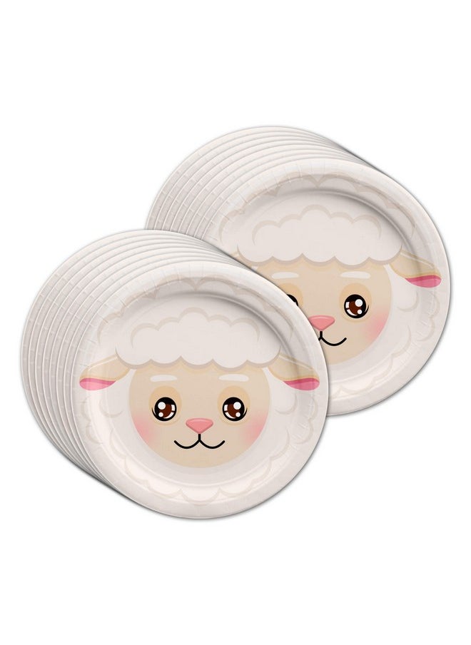 Birthday Galore Sheep Birthday Party Supplies Set Plates Napkins Cups Tableware Kit for 16  - Image 2