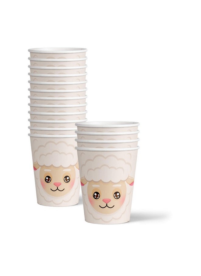 Birthday Galore Sheep Birthday Party Supplies Set Plates Napkins Cups Tableware Kit for 16  - Image 3