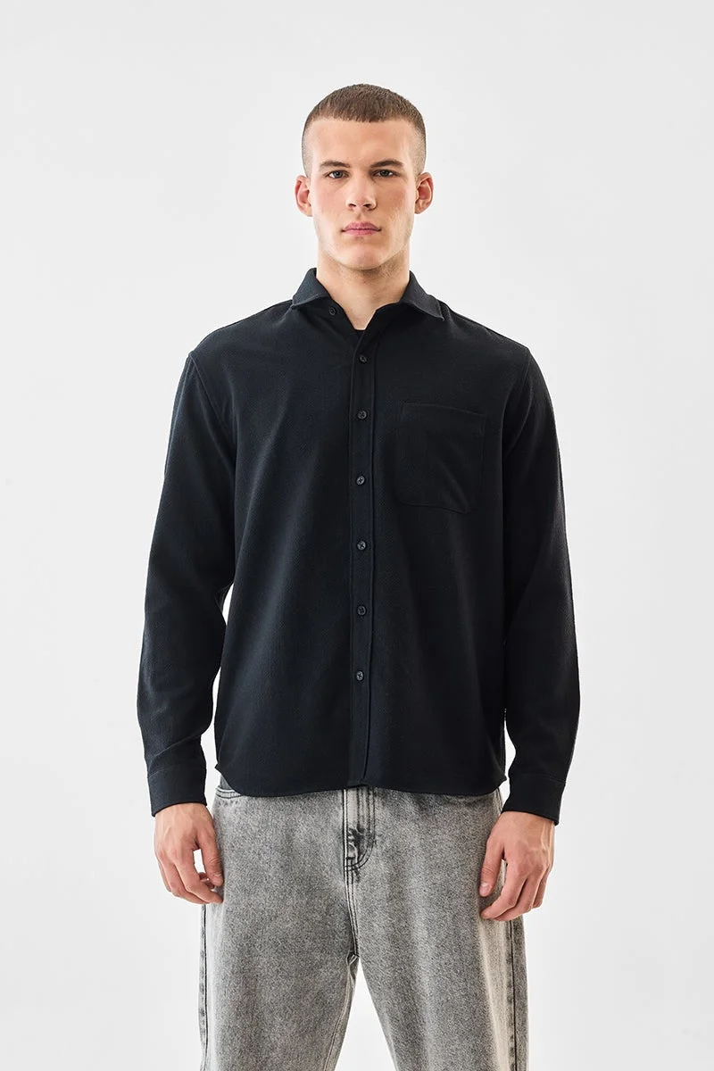 سنيتش قميص بقصة عادية مطاطي بنقوش