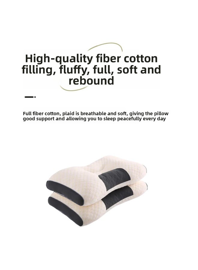 قطعتان، وسادة مريحة للغاية لتخفيف آلام الرقبة والرأس والكتف، وسائد دعم محيطية للنوم على السرير، وسادة تمدد للعمود الفقري العنقي، للنوم على الجانب والظهر والبطن - Image 3