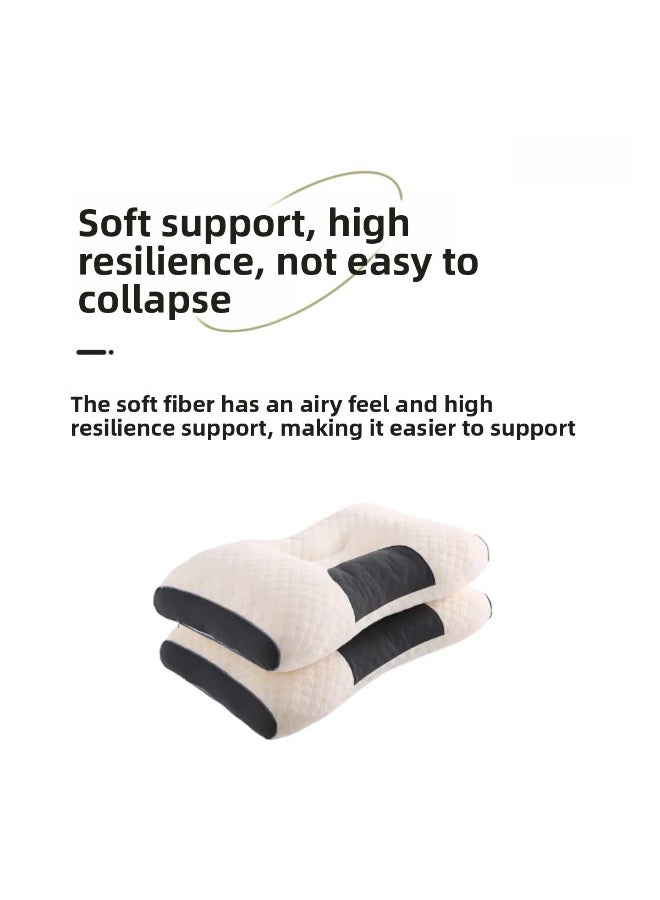 قطعتان، وسادة مريحة للغاية لتخفيف آلام الرقبة والرأس والكتف، وسائد دعم محيطية للنوم على السرير، وسادة تمدد للعمود الفقري العنقي، للنوم على الجانب والظهر والبطن - Image 4
