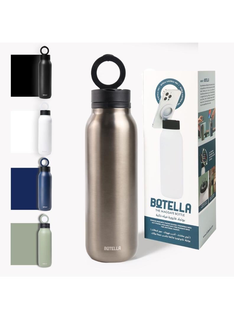 Botella Botella Insulated Water Bottle Pro - Leakproof Stainless Steel, Sports & Travel, 900ml, Gunblack  - Image 1