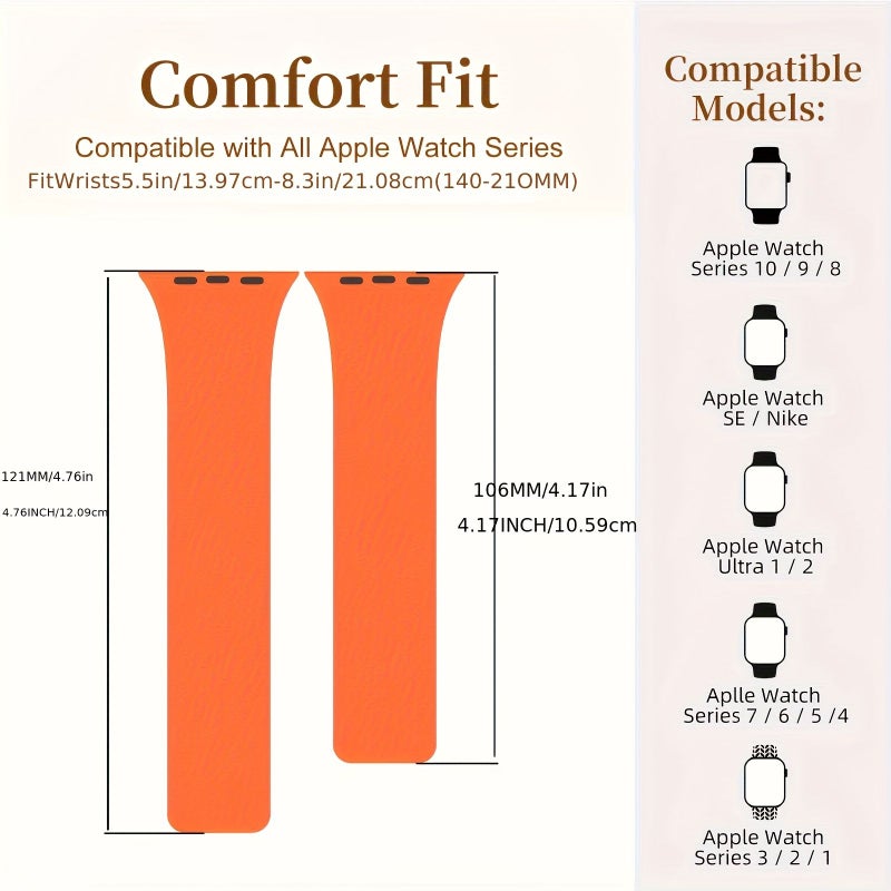 Blue Silicone Magnetic Watch Band 38 40 41mm Compatible Iwatch Sports - Image 2