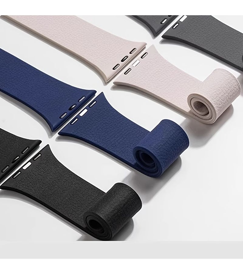Blue Silicone Magnetic Watch Band 38 40 41mm Compatible Iwatch Sports - Image 1