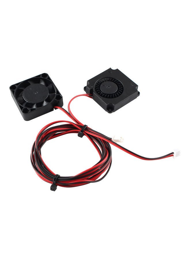 Loquat Cooling Fan DC 24V Compatible with Ender 3 Black/Red  - Image 4