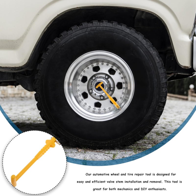 GANAZONO Valve Stem Puller Installer Tool Black Rubber Valve Core Remover For Auto Bicycle Bikes No Scratch Tire Repair Design Efficient Easy Operation - Image 4
