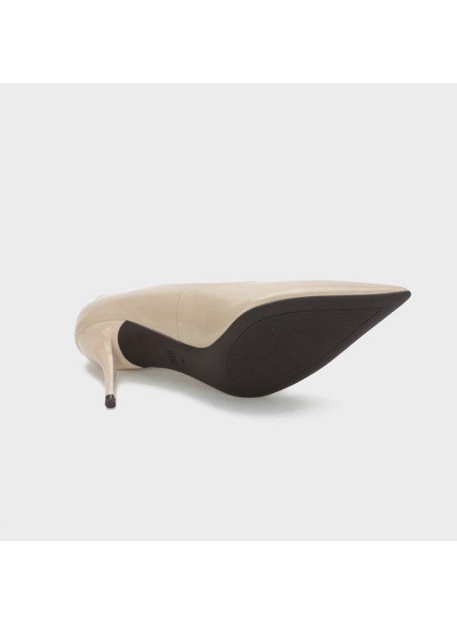 Zara women's Leather Minimalist Solid Color Elegant Stiletto Pointed-toe High Heels - Image 5