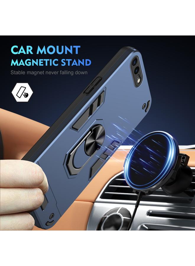 S-TOP Case For iPhone 8 Plus / 7 Plus Shockproof Metal Ring Holder Phone Case - Image 2