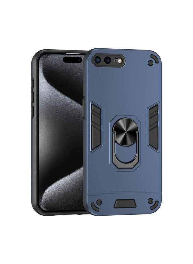 S-TOP Case For iPhone 8 Plus / 7 Plus Shockproof Metal Ring Holder Phone Case - Image 1