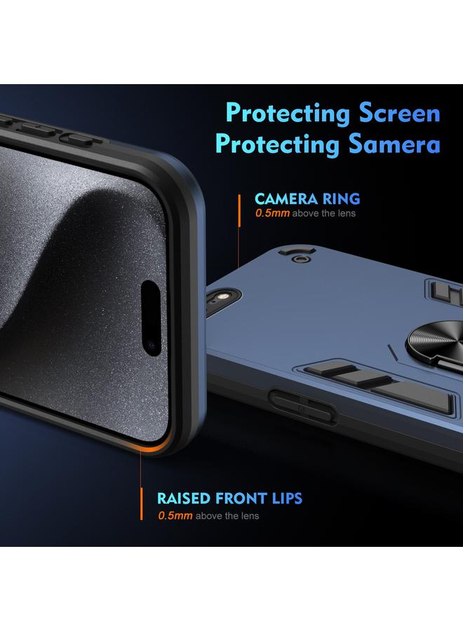 S-TOP Case For iPhone 8 Plus / 7 Plus Shockproof Metal Ring Holder Phone Case - Image 3